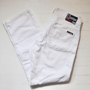 1990s Y2K Vintage Bongo White Jeans Straight Leg